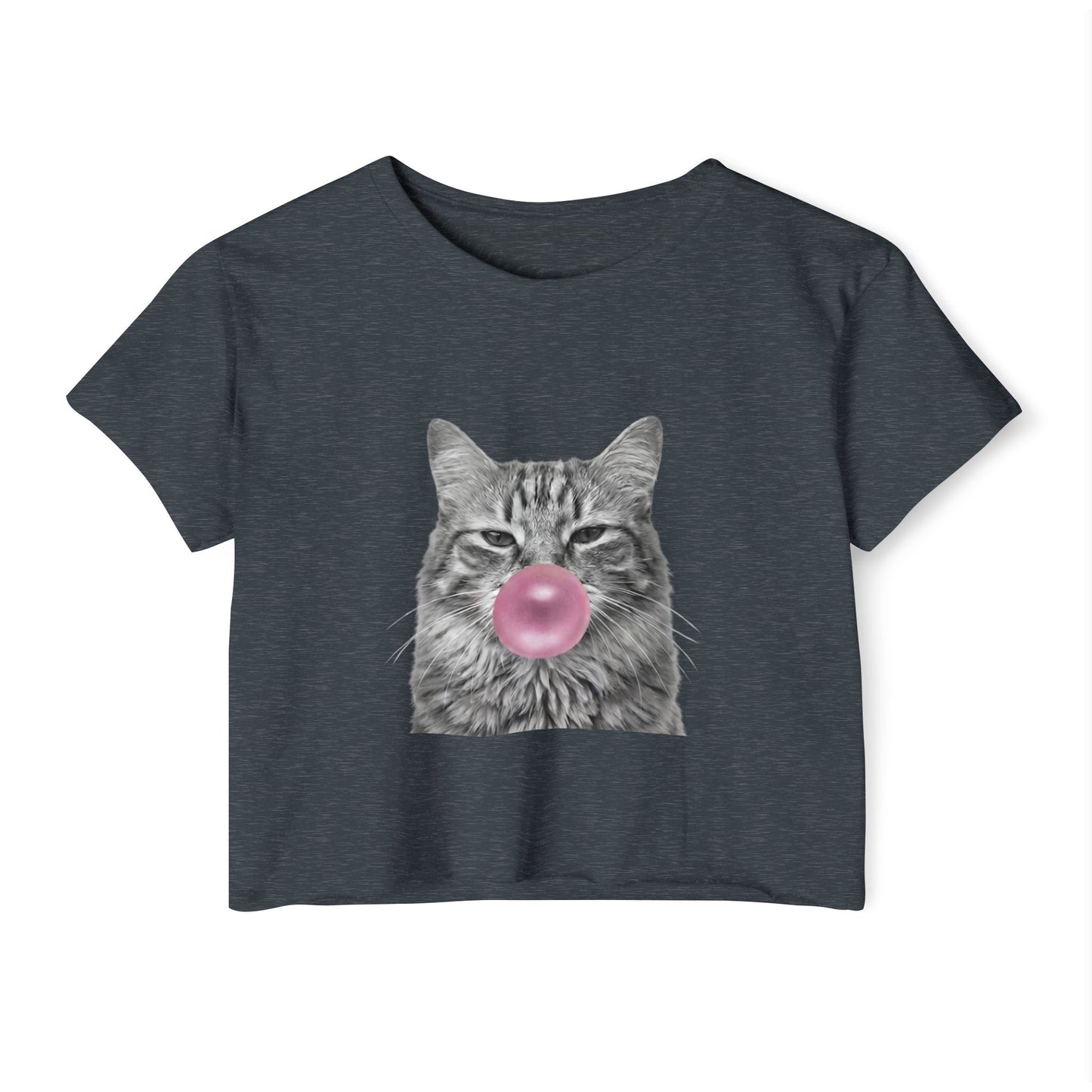 Cat Pink Bubblegum Crop Top