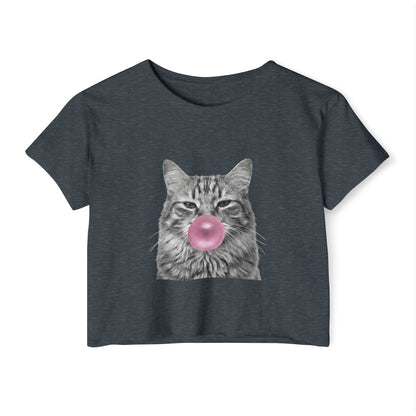 Cat Pink Bubblegum Crop Top