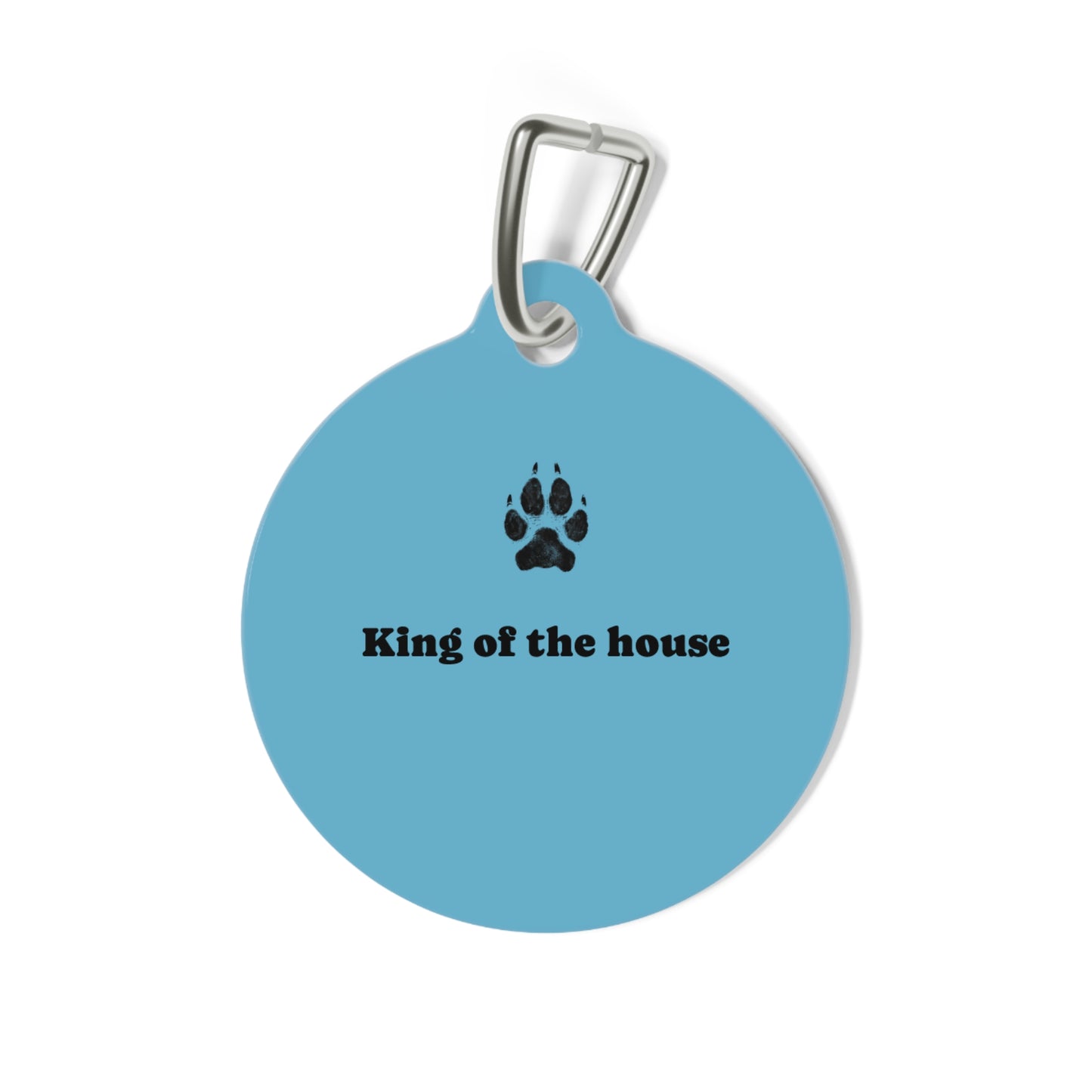 Dog Tag — "King of the House" Blue