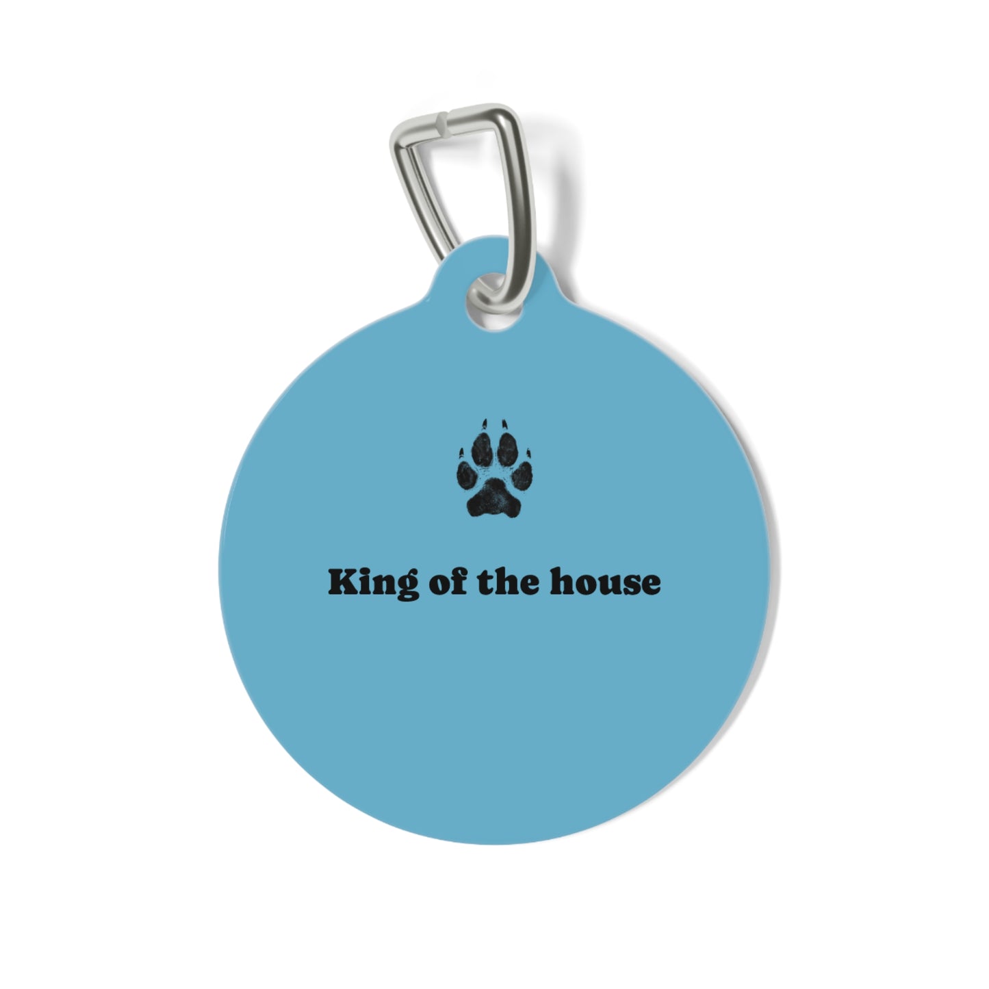 Dog Tag — "King of the House" Blue