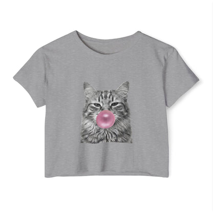 Cat Pink Bubblegum Crop Top