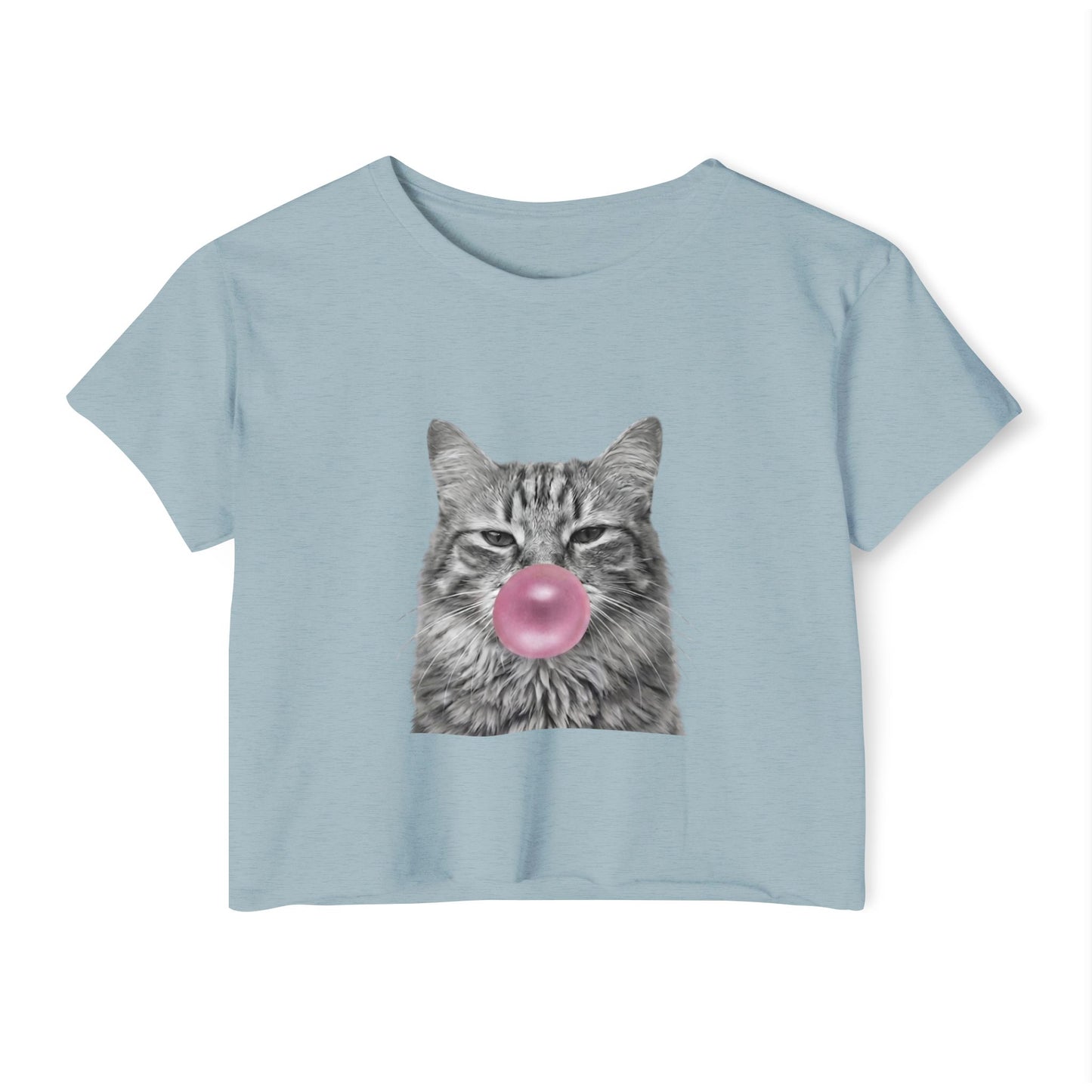 Cat Pink Bubblegum Crop Top