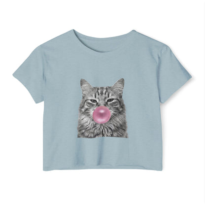 Cat Pink Bubblegum Crop Top