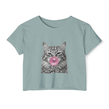 Cat Pink Bubblegum Crop Top