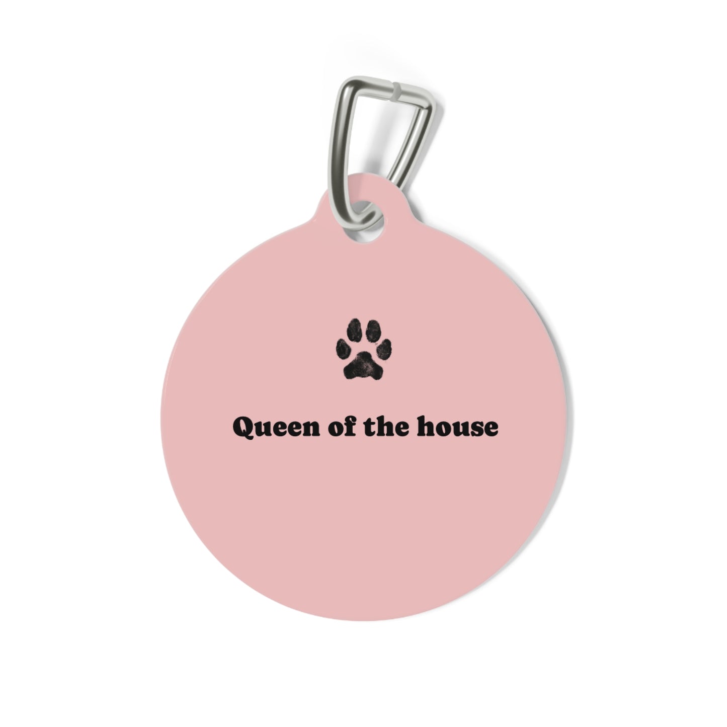 Cat Tag — "Queen of the House" Pink