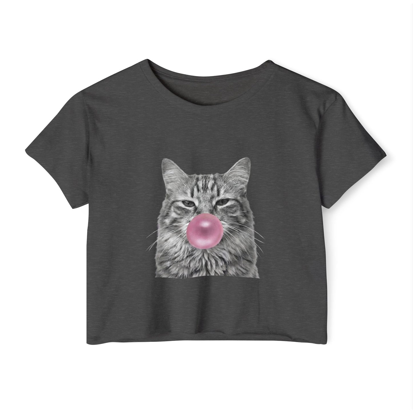 Cat Pink Bubblegum Crop Top
