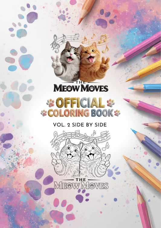Official Coloring Book Vol. 2 side by side - Digital Product