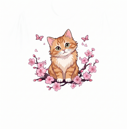 Kids! Toddler Flower Cat T-Shirt